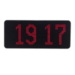 Ceas electronic, mesaj programabil, afisaj cu LED-uri, rosu - 105027