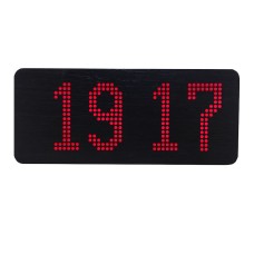 Ceas electronic, mesaj programabil, afisaj cu LED-uri, rosu - 105027