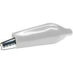 Clema crocodil, 38x10 mm, alb - 122719 Clema crocodil, 38x10 mm, alb - 122719