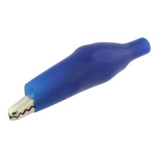 Clema crocodil, 60x15mm, albastru, 122736