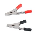 Set cleme crocodil, cu conector banana, rosu-negru - 402445 Set cleme crocodil, cu conector banana, rosu-negru - 402445