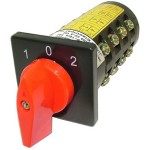 Comutator cu came, 3 pozitii, ON-OFF-ON, 10A, 380V - 125027