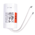 Condensator pornire motor, 2uF, 450V, cu cablu, Kemot - 402776 Condensator pornire motor, 2uF, 450V, cu cablu, Kemot - 402776