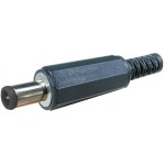 Conector DC, 3x5x10mm, tata, cu pin interior, pe cablu - 121670 Conector DC, 3x5x10mm, tata, cu pin interior, pe cablu - 121670