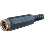 Conector DC, 2,5mm, mama, montare pe cablu - 121690 Conector DC, 2,5mm, mama, montare pe cablu - 121690