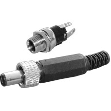 Conector DC 2,1mm, pereche - 121975 Conector DC 2,1mm, pereche - 121975