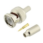 Mufa BNC, tata, 50Ω, KX22, KX3, RG174, RG188, RG316, URM95, TE Conectivity - 021288