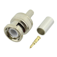 Conector BNC tata, sertizare pe cablu RG58, L103785