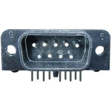 Conector DB9, tata, lipire pe PCB - 124002 Conector DB9, tata, lipire pe PCB - 124002
