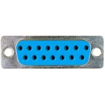 Conector DB15, mama, lipire, pe cablu - 124015