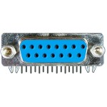 Conector DB15, mama, lipire, pe PCB - 124016