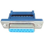 Conector DB15, mama, sertizare, pe cablu - 124017