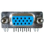 Conector DB15, mama, lipire pe PCB - 124026 Conector DB15, mama, lipire pe PCB - 124026