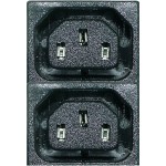 Mufa alimentare calculator, mama, 2 sectiuni, IEC 60320 - 125301