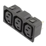 Mufa alimentare calculator, mama, 3 sectiuni, IEC 60320 - 125302