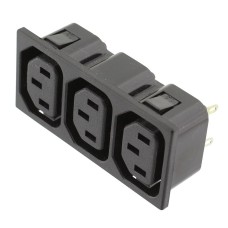 Mufa alimentare calculator, mama, 3 sectiuni, IEC 60320 - 125302