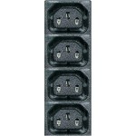 Mufa alimentare calculator, mama, 4 sectiuni, IEC 60320 - 125303 Mufa alimentare calculator, mama, 4 sectiuni, IEC 60320 - 125303
