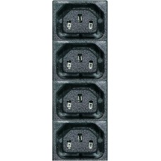 Mufa alimentare calculator, mama, 4 sectiuni, IEC 60320 - 125303 Mufa alimentare calculator, mama, 4 sectiuni, IEC 60320 - 125303