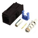 Conector FAKRA type A 9005, mama, negru, RG174 - 654337