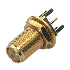 Conector SMA mama, montare pe panou, AdamTech, RF2-145A-T-17-50-G-HDW, T117694