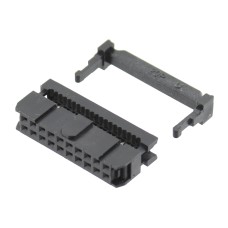 Conector IDC 20 pini, mama, sertizare pe cablu, 128578 Conector IDC 20 pini, mama, sertizare pe cablu, 128578