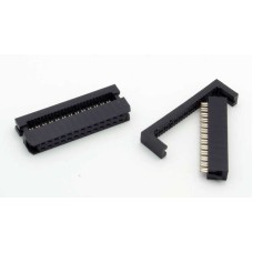 Conector IDC 26 pini, mama, sertizare pe cablu - 128579 Conector IDC 26 pini, mama, sertizare pe cablu - 128579