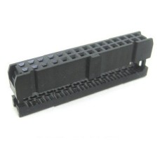 Conector IDC 30 pini, mama, sertizare pe cablu - 128580 Conector IDC 30 pini, mama, sertizare pe cablu - 128580