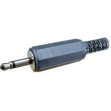 Conector jack 3,5mm, mono, tata, negru, pe cablu - 121051