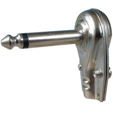 Conector jack 6,3mm, mono, tata, metalic, pe cablu - 121196