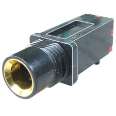 Conector jack 6,3mm, mono, mama, pentru PCB, cu intrerupator - 121411