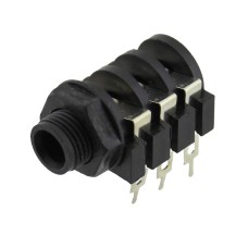 Conector jack 6,3mm, stereo, mama, pentru PCB - 121463 Conector jack 6,3mm, stereo, mama, pentru PCB - 121463