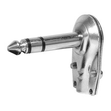 Mufa jack stereo, 6.3mm, pe cablu, cotit, 122189