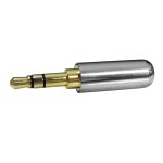 Mufa jack tata, 3,5mm, metal, stereo, argintiu, 222030 Mufa jack tata, 3,5mm, metal, stereo, argintiu, 222030