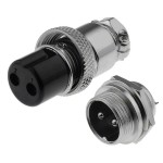 Mufa microfon, 2 pini, pereche - 121980 Mufa microfon, 2 pini, pereche - 121980