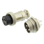Conector microfon, 3 pini, GX16-3 - 121981
