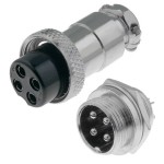 Mufa microfon, 4 pini, pereche - 121982 Mufa microfon, 4 pini, pereche - 121982