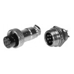 Mufa microfon, 6 pini, 10mm, pereche - 121994 Mufa microfon, 6 pini, 10mm, pereche - 121994