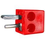 Conector boxe 2 pini, tata, pe cablu - 123601 Conector boxe 2 pini, tata, pe cablu - 123601