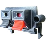 Conector boxe 2 pini, montare pe panou - 123652