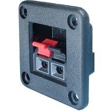 Conector boxe 2 pini, montare pe panou - 123654 Conector boxe 2 pini, montare pe panou - 123654