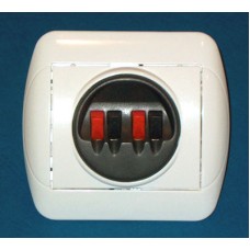 Conector boxe 2 pini, montare pe tencuiala - 402442