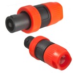 Conector SpeakOn tata, 4 pini, pe cablu - 402589