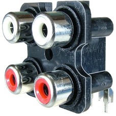 Conector RCA mama x 4, pe panou - 122070