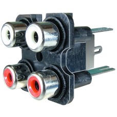 Conector RCA mama x 4, pe panou - 122071
