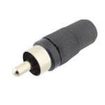 Conector RCA tata, plastic, negru - 122140