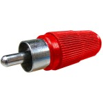 Conector RCA tata, rosu, 122141 Conector RCA tata, rosu, 122141