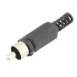 RCA tata, plastic, negru - 122150
