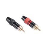 Pereche conectori RCA tata, metalic - 402587 Pereche conectori RCA tata, metalic - 402587