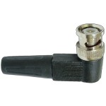 Conector BNC tata, la 90 de grade, pe cablu - 124132 Conector BNC tata, la 90 de grade, pe cablu - 124132
