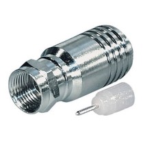 Mufa F tata, sertizare pe cablu coaxial, 10 mm, 330477 Mufa F tata, sertizare pe cablu coaxial, 10 mm, 330477